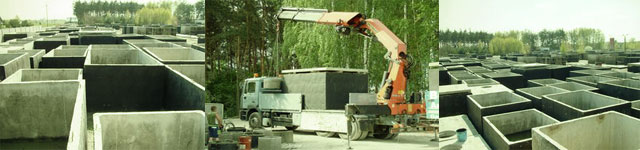 Zbiorniki betonowe w Brzeszczach
